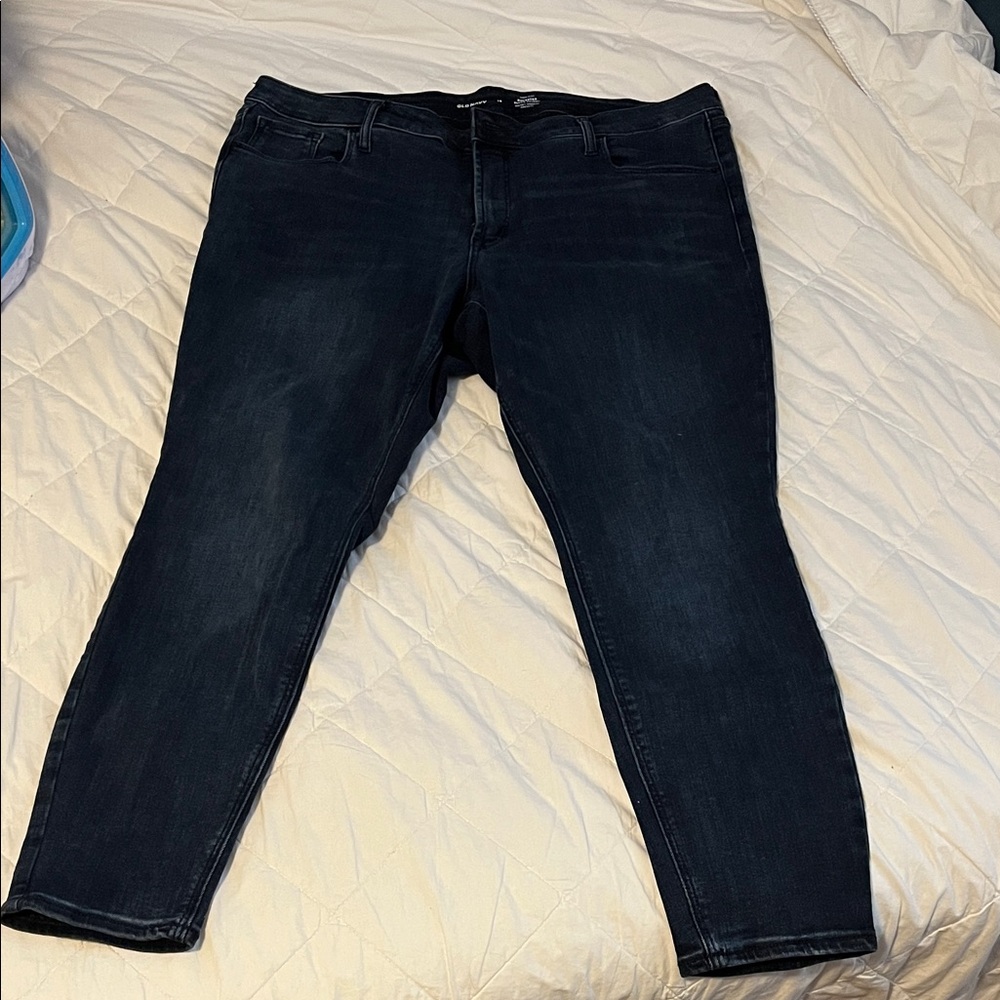 Old Navy High Rise Dark Blue Skinny Jeans